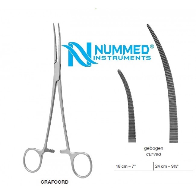 Crafoord Forceps,Curved